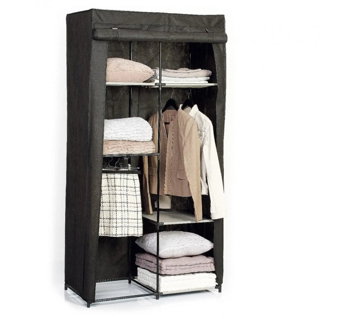 Armoire Modulable 3 Penderies / 5 Étagères