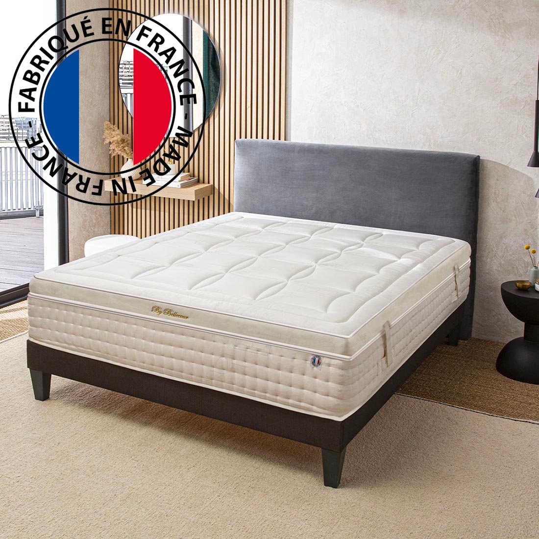 Matelas 140X190 haut de gamme Mémoire de forme 33 cm EMPEREUR - Fabriqué en France