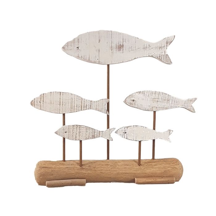 Banc de poisson en bois H45