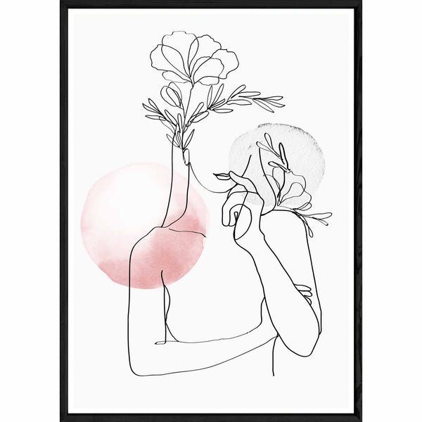 Tableau design avec cadre noir – Taille 32x42