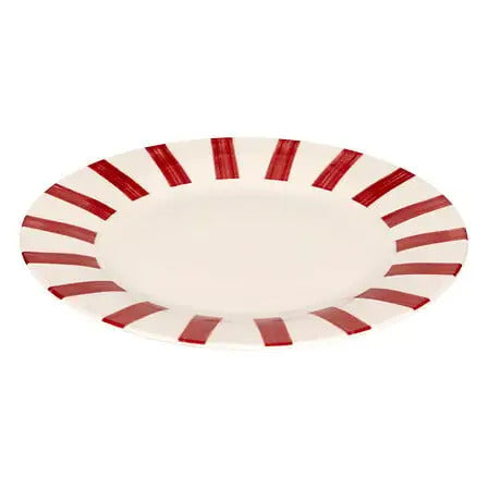 Assiette à dessert en céramique D19 rouge