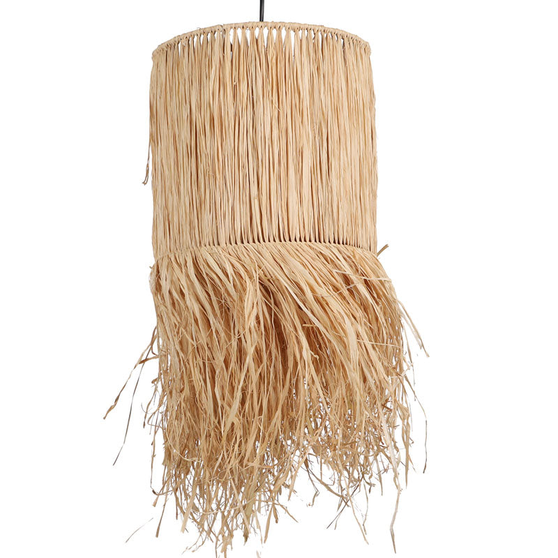 Suspension en raphia Naturel H60