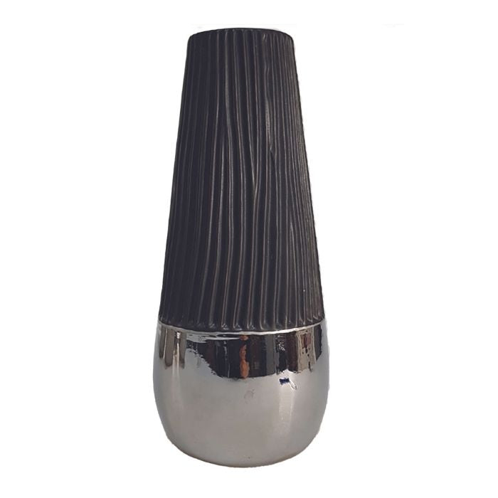 Vase mamba en céramique noir H27