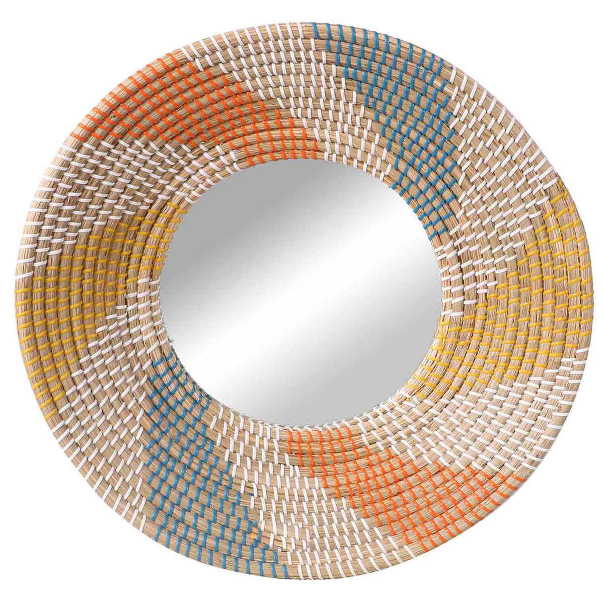 Miroir en jonc de mer D53