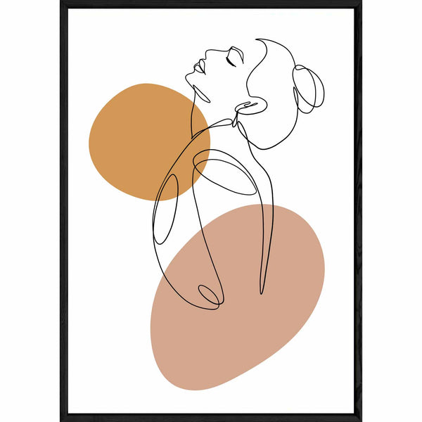 Tableau design avec cadre noir – Taille 32x42