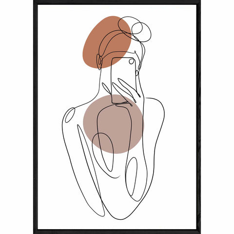 Tableau design avec cadre noir – Taille 32x42