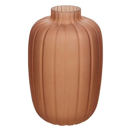 Vase en verre fumé ambre H30