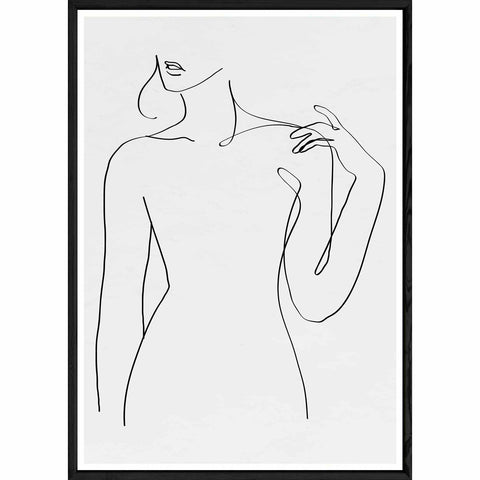 Tableau design avec cadre noir – Taille 32x42