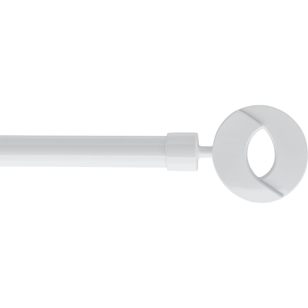 Kit de tringle extensible aluminium (L210 - L380 cm / D19 mm) blanc