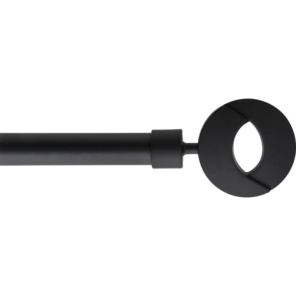 Kit de tringle extensible aluminium (L210 - L380 cm / D19 mm) noir