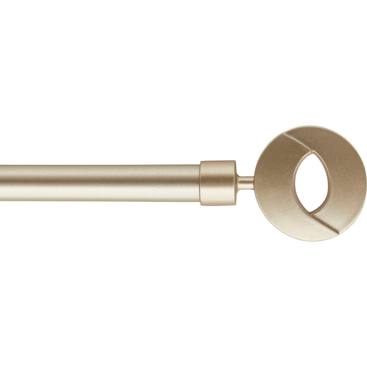 Kit de tringle extensible aluminium (L210 - L380 cm / D19 mm) doré