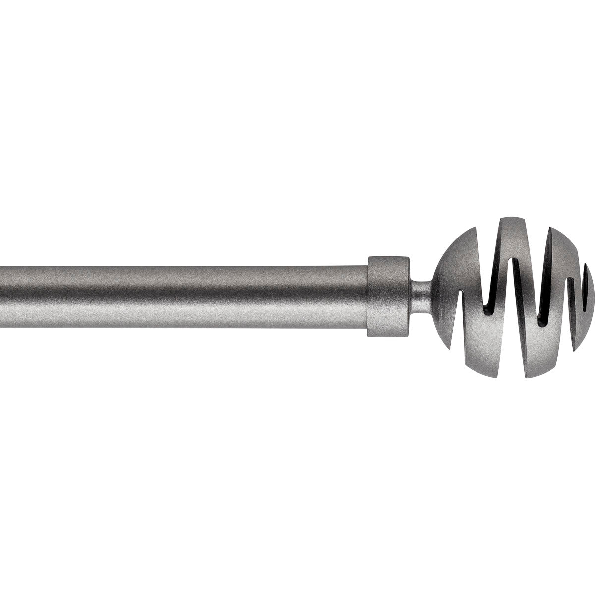 Kit de tringle extensible aluminium (L210 - L380 cm / D19 mm) argent