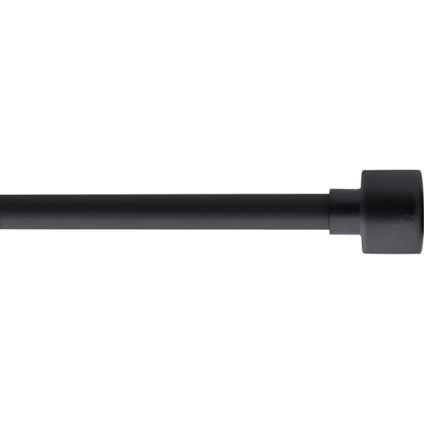 Kit de tringle extensible aluminium (L210 - L380 cm / D19 mm) noir