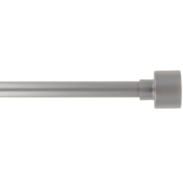 Kit de tringle extensible aluminium (L210 - L380 cm / D19 mm) argent