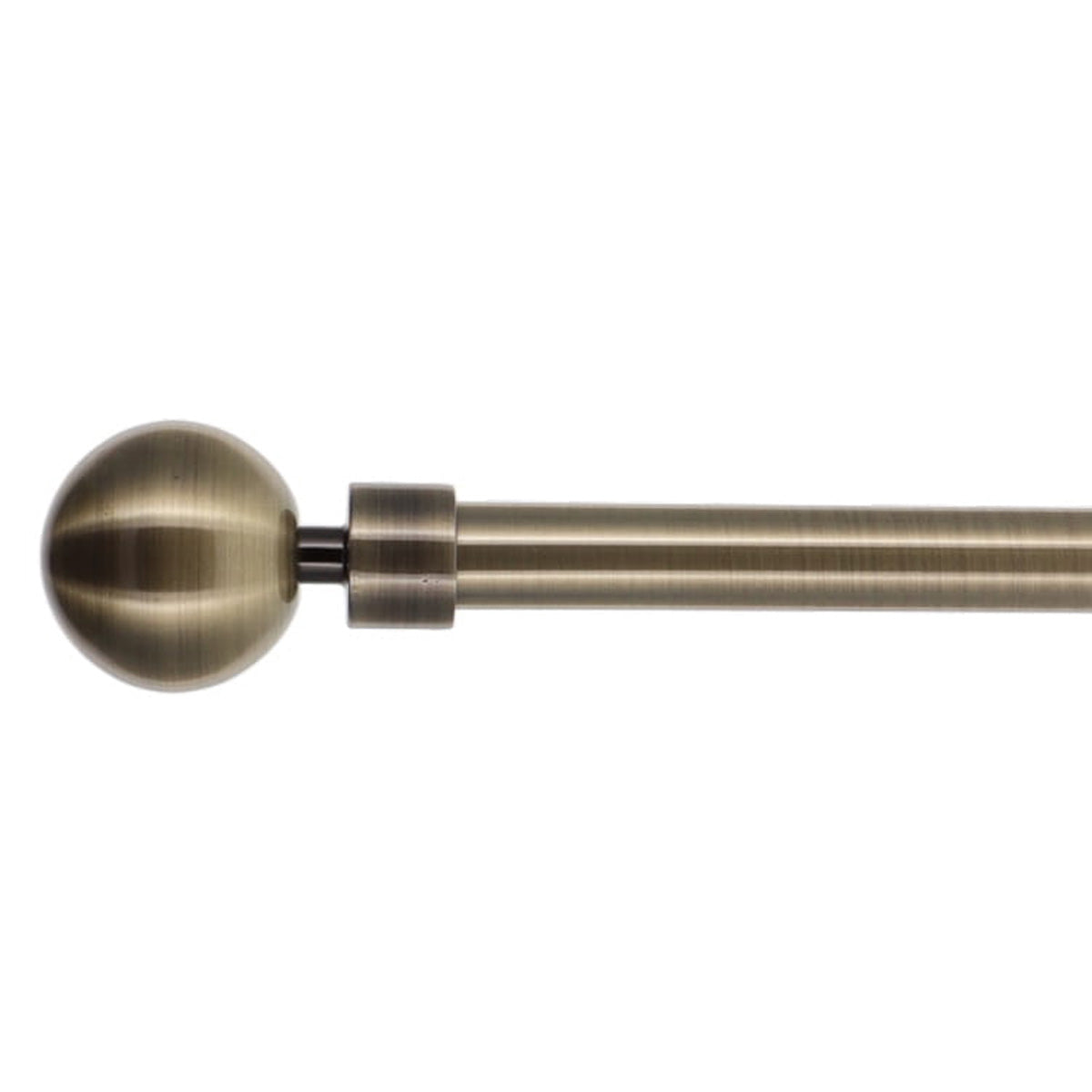 Kit de tringle extensible aluminium (L120 - L210 cm / D19 mm) bronze