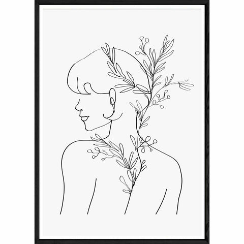 Tableau design avec cadre noir – Taille 32x42
