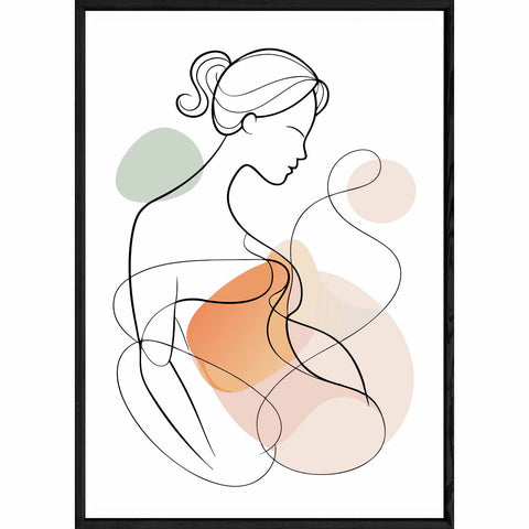 Tableau design avec cadre noir – Taille 32x42