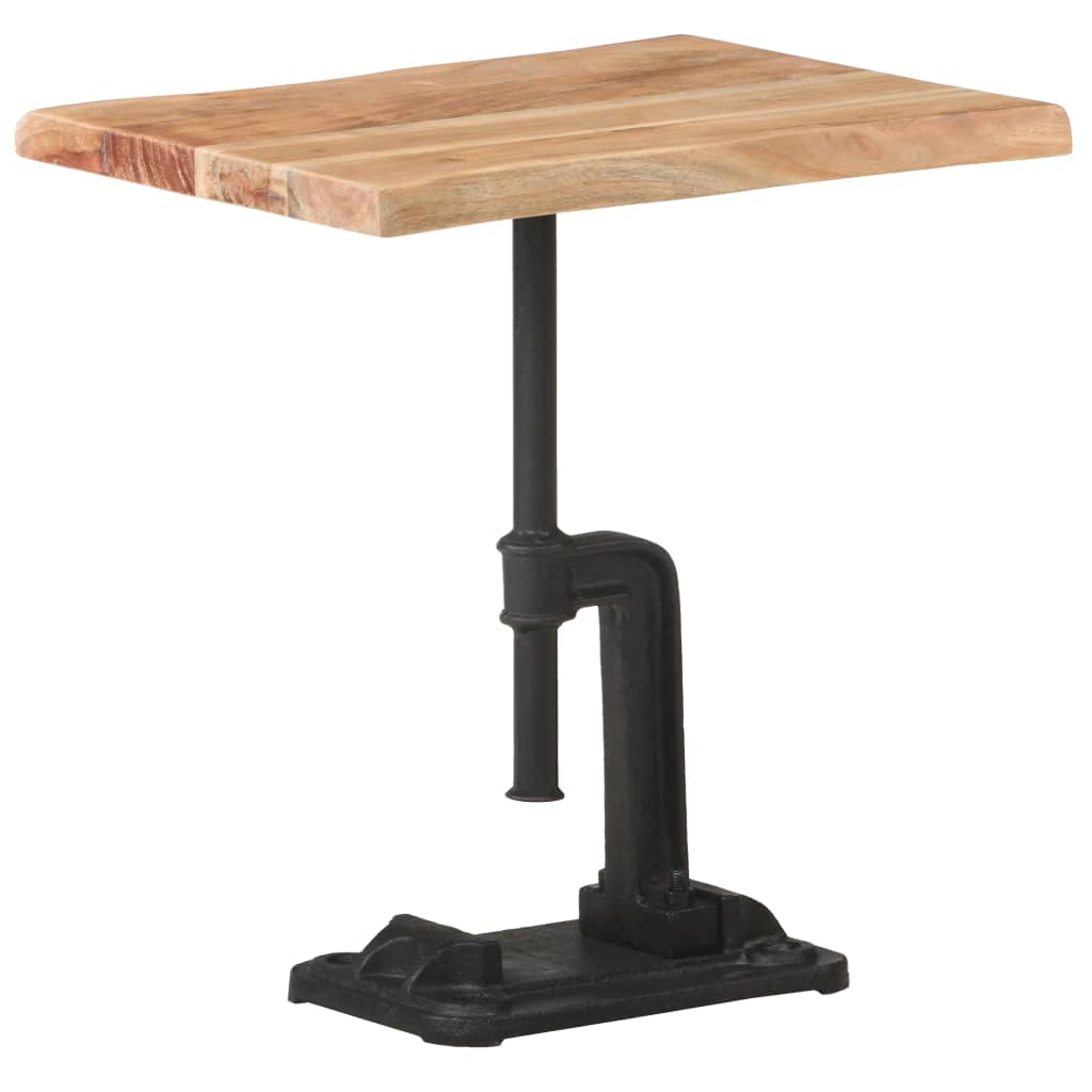Table basse en acacia massif D45 pied métal