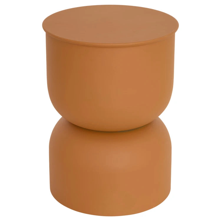 Table basse/ table d'appoint en résine terracotta
