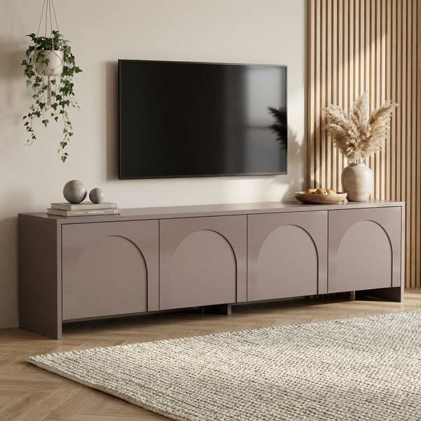 Meuble tv en bois taupe arche L180
