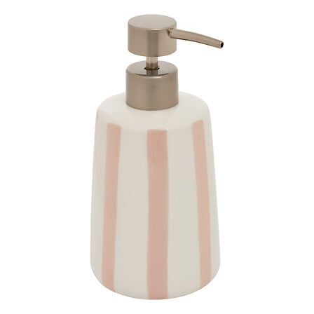 Distributeur à savon en céramique rose