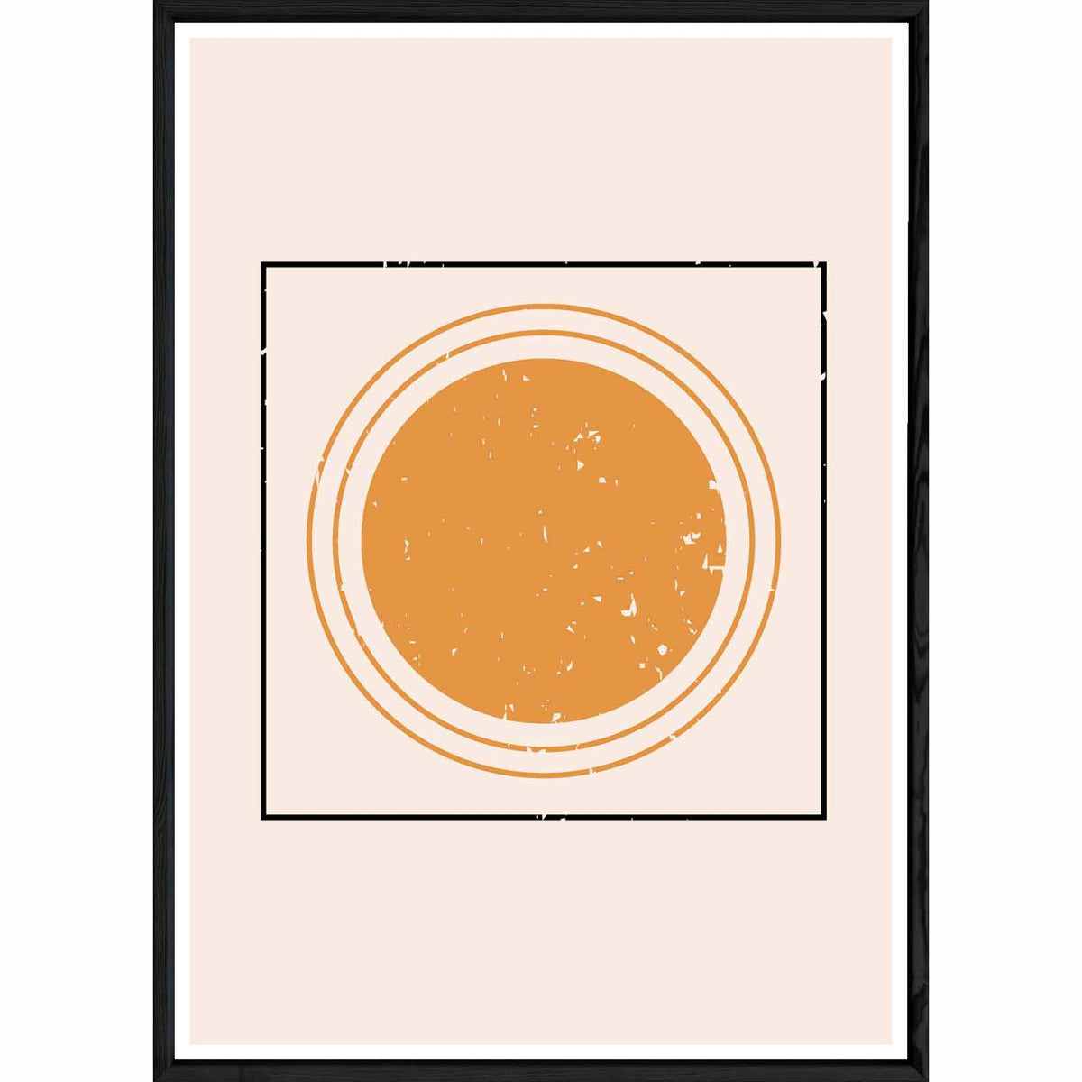 Tableau Abstrait avec cadre noir POP – Taille 32x42