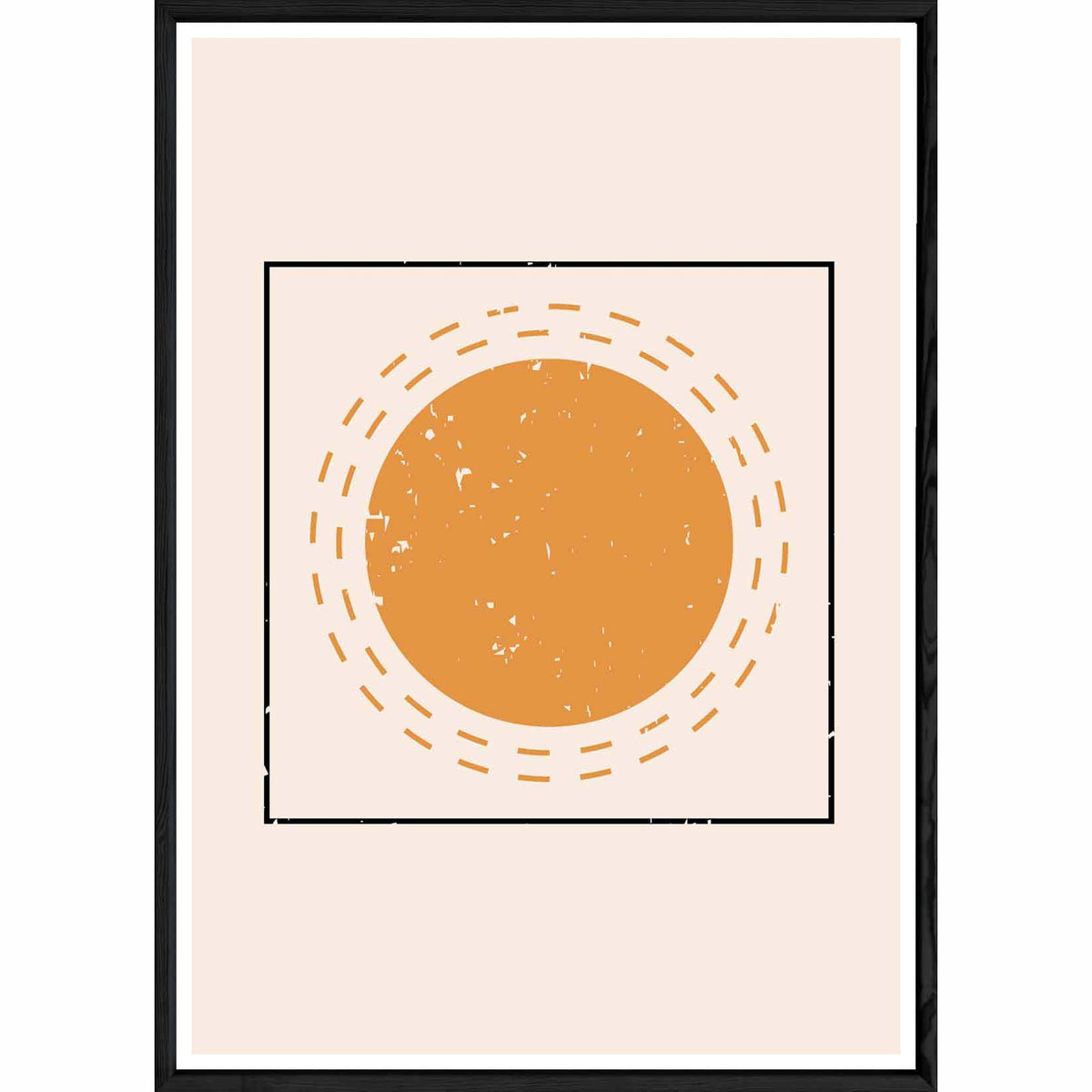 Tableau Abstrait avec cadre noir POP – Taille 23x32