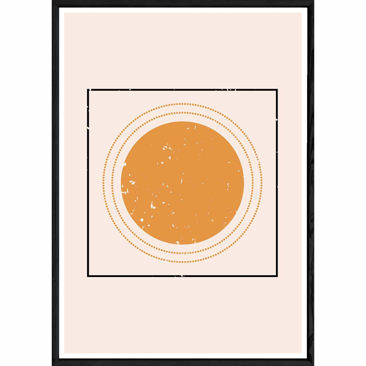 Tableau Abstrait avec cadre noir POP – Taille 23x32
