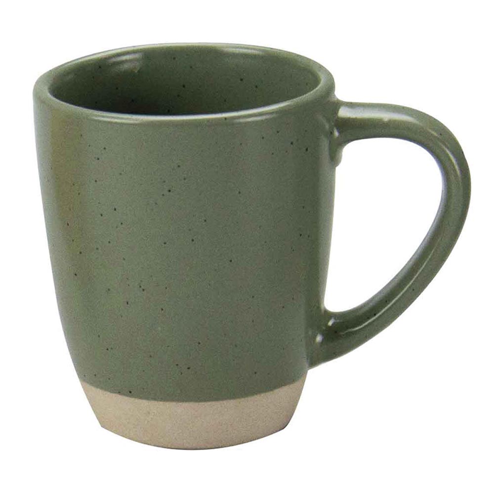 Tasse mouchetée verte 9CL en grès