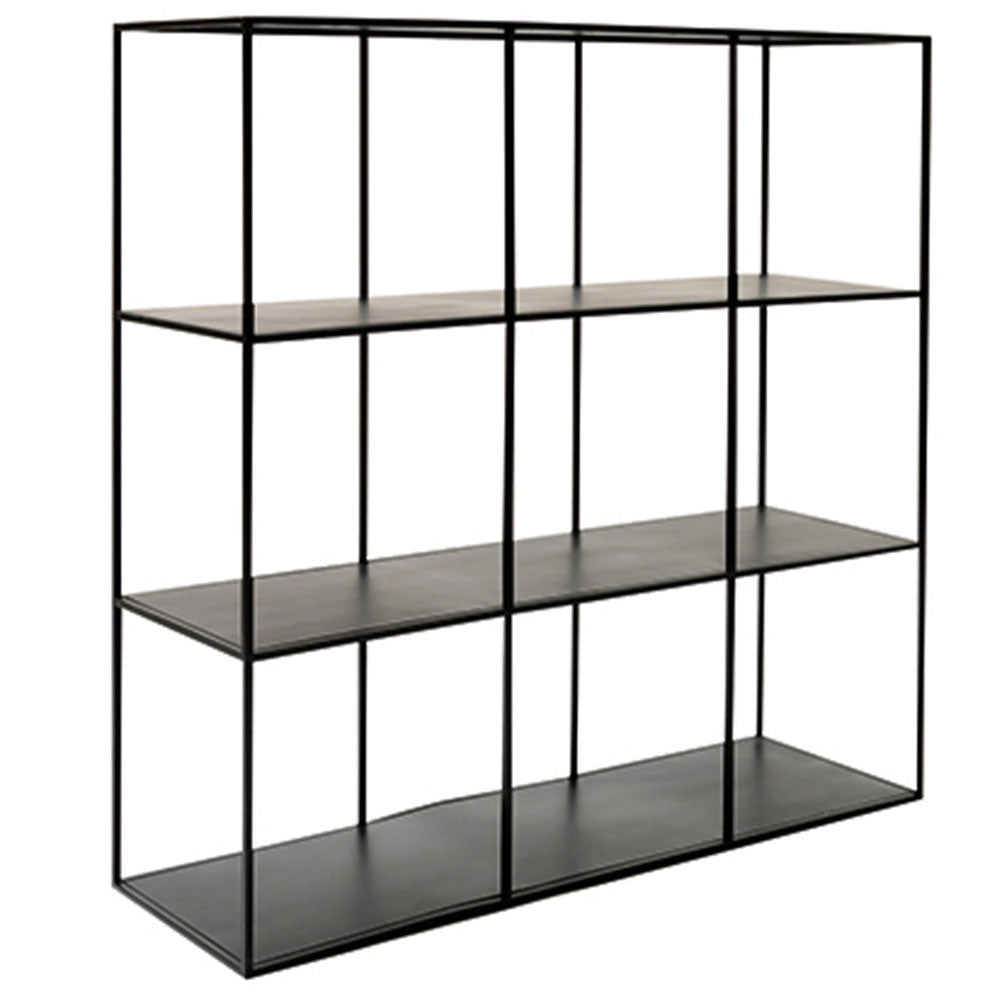 Etagère en métal noir 9 cases 105x105