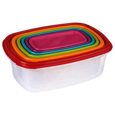 Lot de 6 boites de rangement cuisine