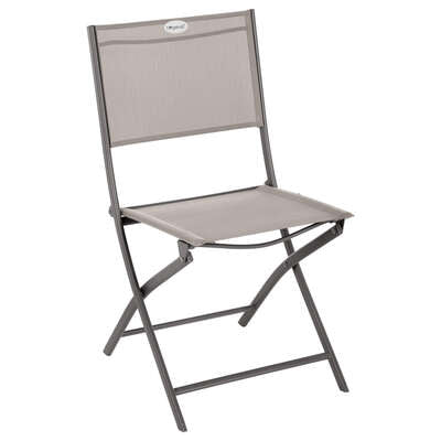 Chaise de jardin pliante taupe