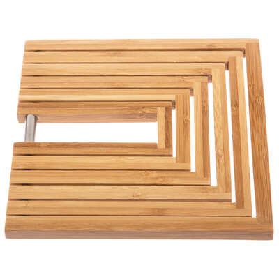 Dessous de plat en bambou extensible