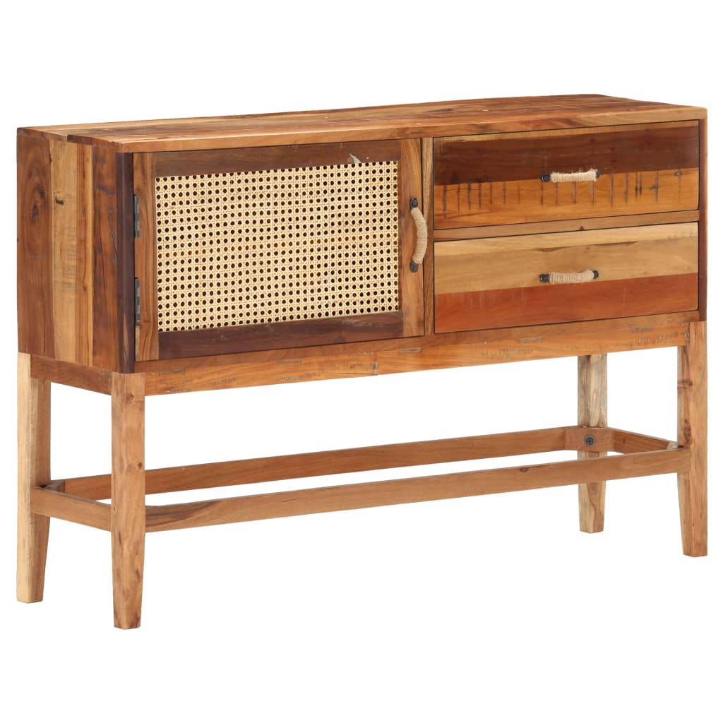 Buffet en acacia 120x76 pied métal