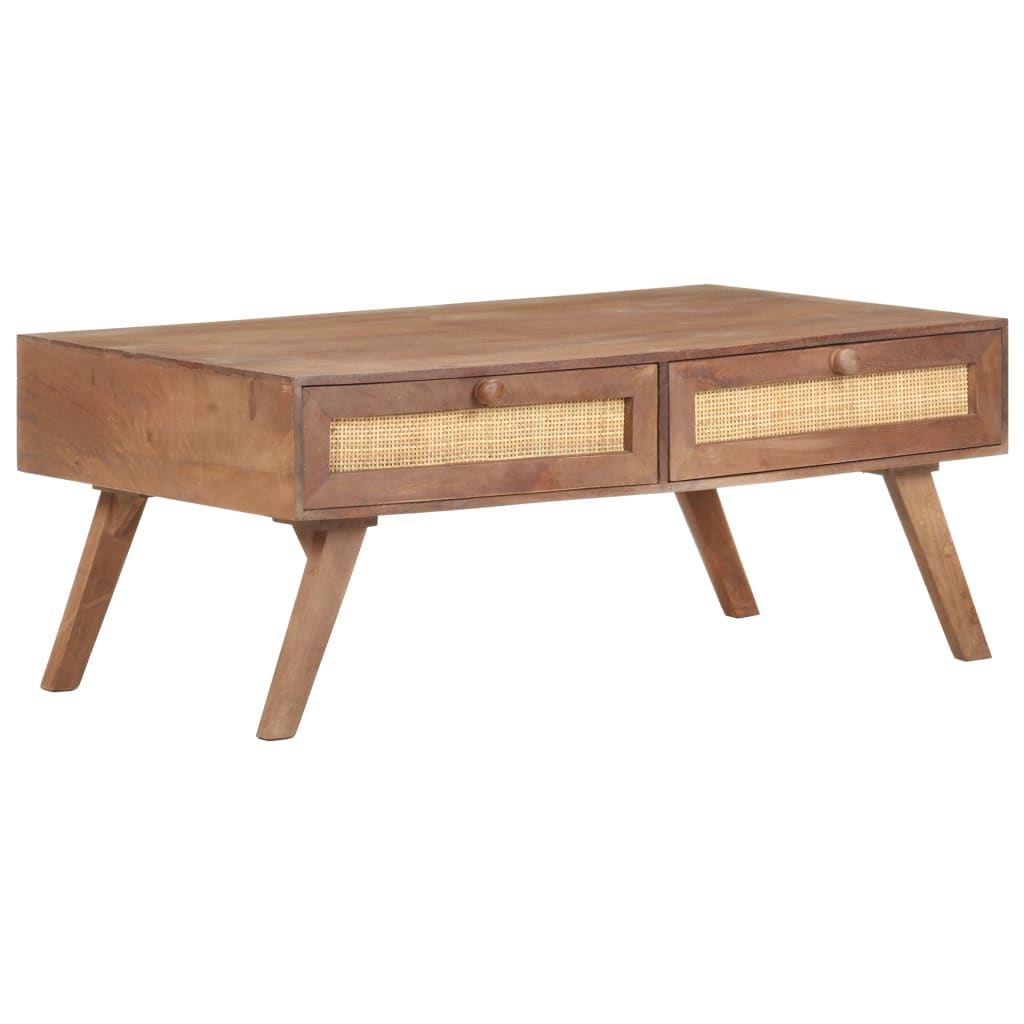 Table basse en manguier massif 100x60 pied bois