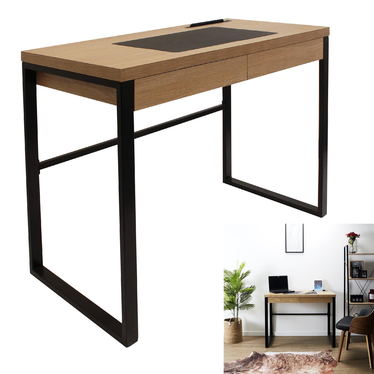 Bureau en bois 100×50