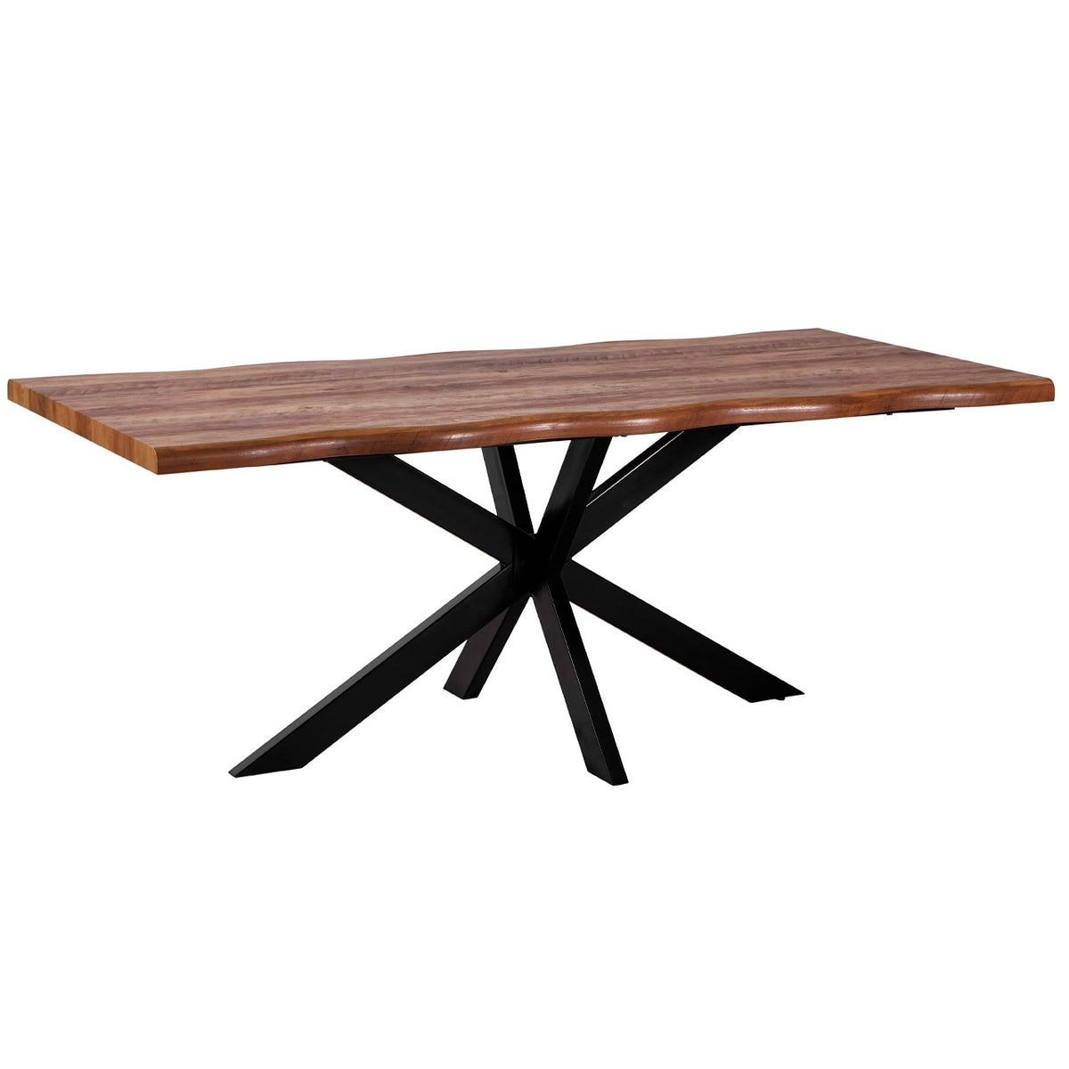 Table à manger en bois 160x90 pied métal