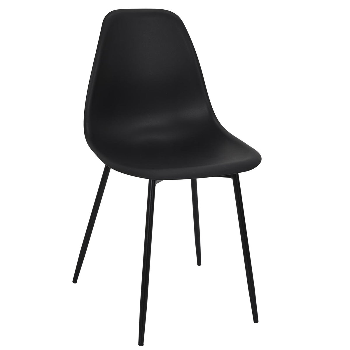 Chaise noire pied noir