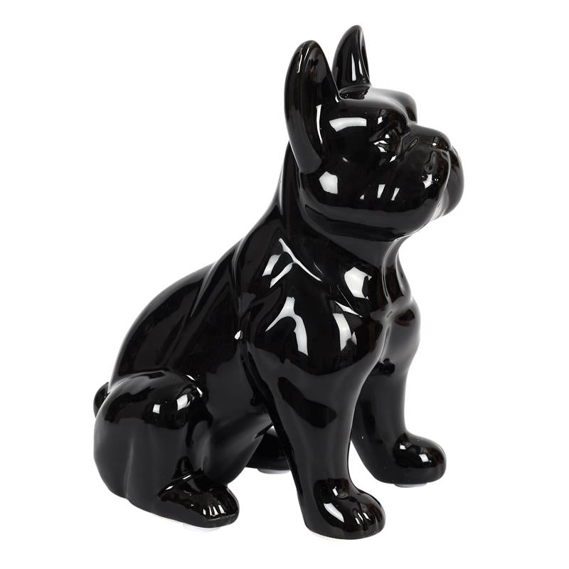 Statue Bulldog noir H20