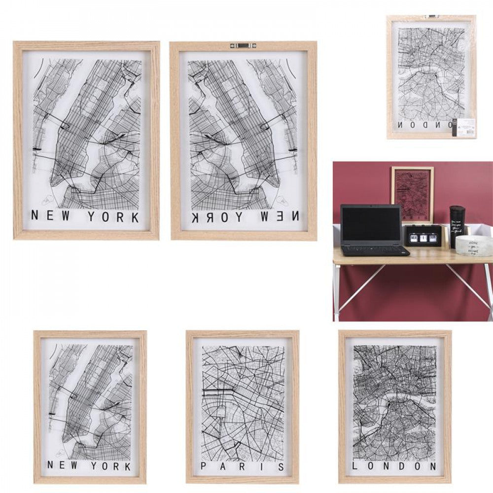 Tableau 20x30 en bois et verre (Visuel aléatoire)