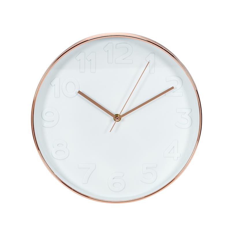 Horloge en verre cuivré D30