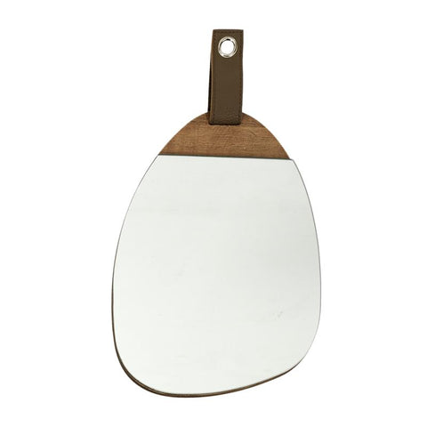 Miroir en bois avec anse H25