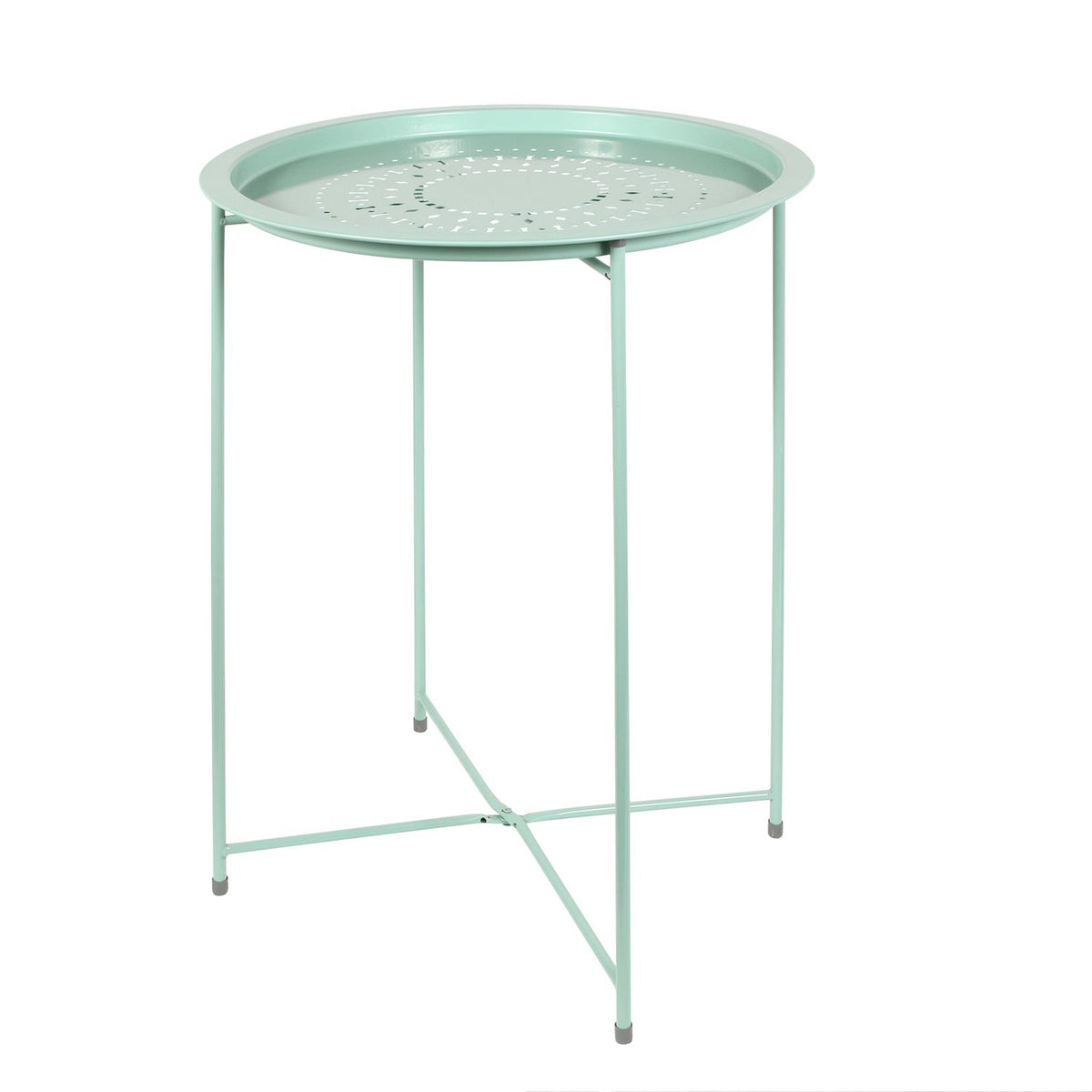 Table basse en métal vert