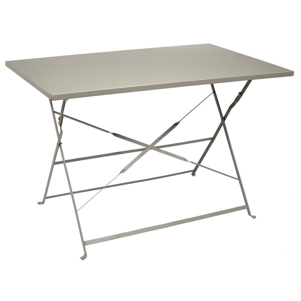Table en métal taupe pour extérieur 110X70