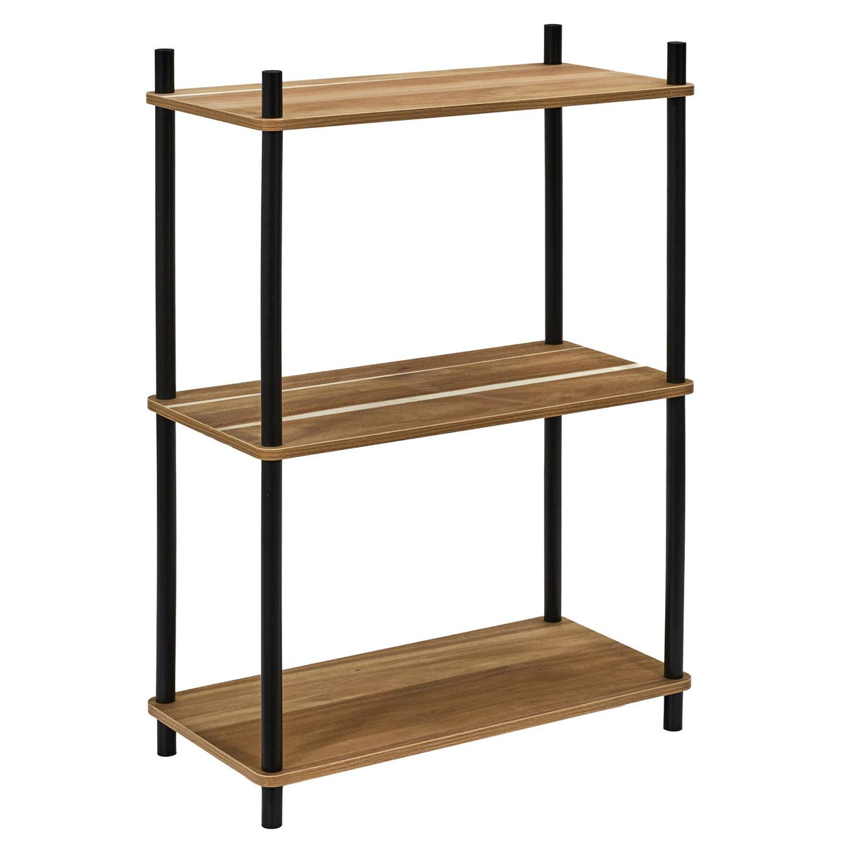 Etagère 3 niveaux en bois effet acacia