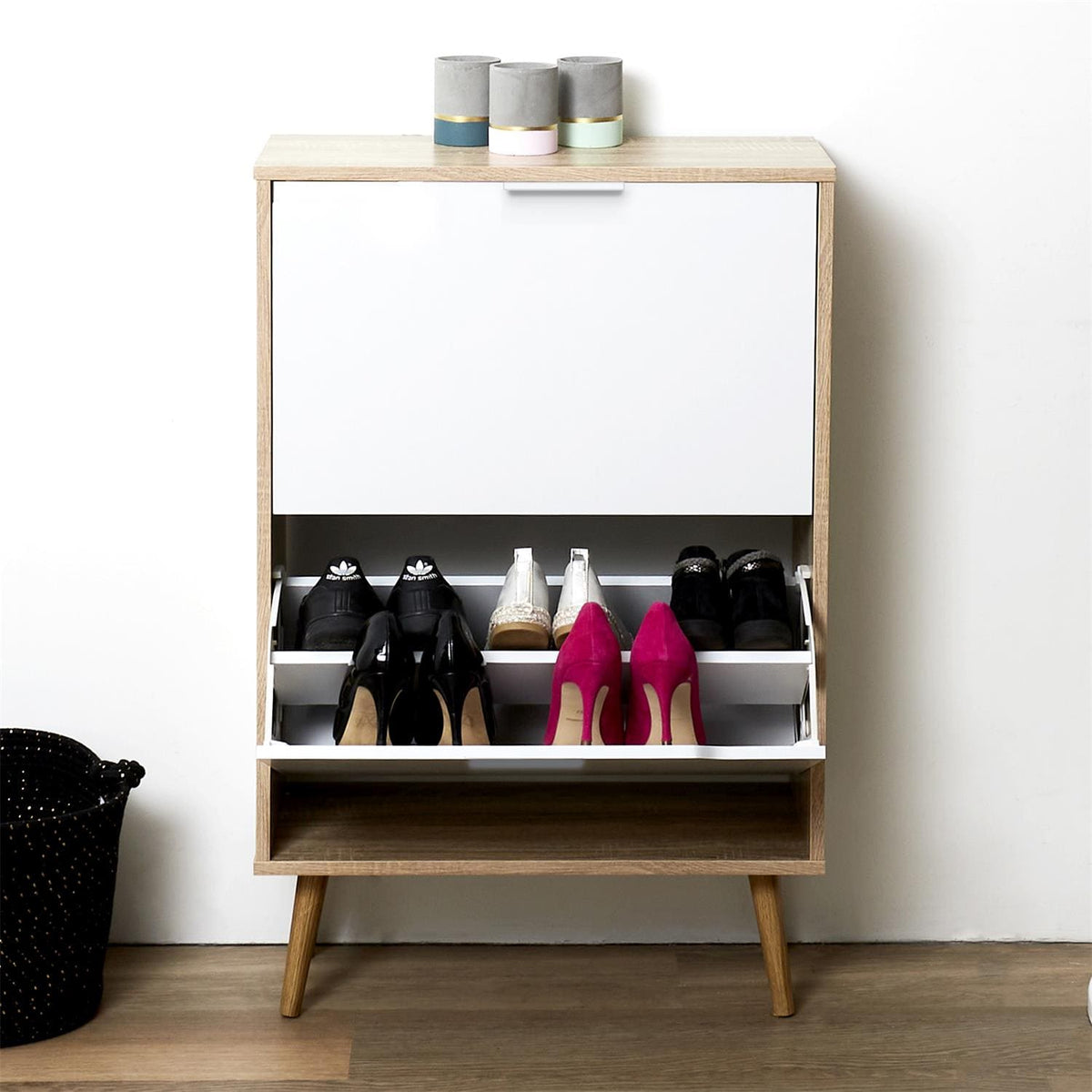 Meuble range chaussure 2 tiroirs