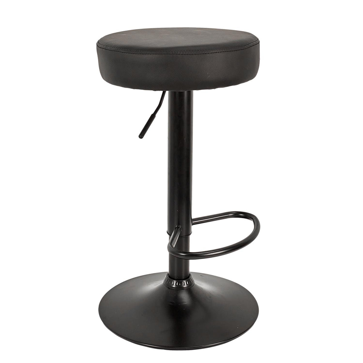 Tabouret en métal noir réglable