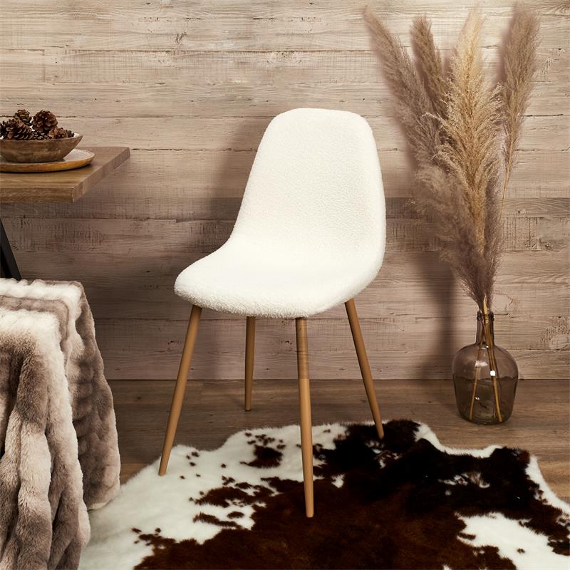 Chaise bouclette blanche (Edition limitée)