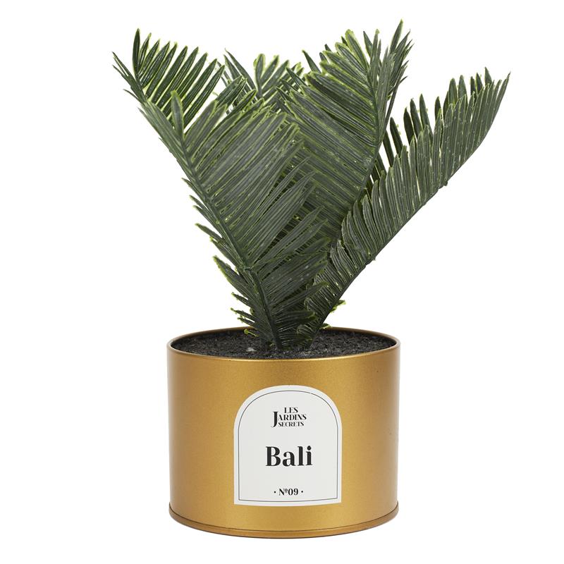Plante artificielle pot en métal dorée H18