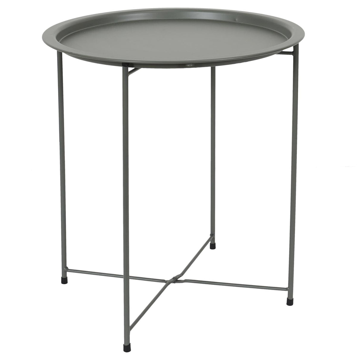 Table basse en métal vert olive D50